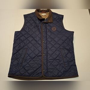 Peter Millar Essex Quilted Vest Mens Size Large Monogram